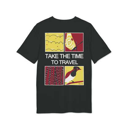 Take the Time to Travel T-shirt | Bird, Sunset, Travel Quote