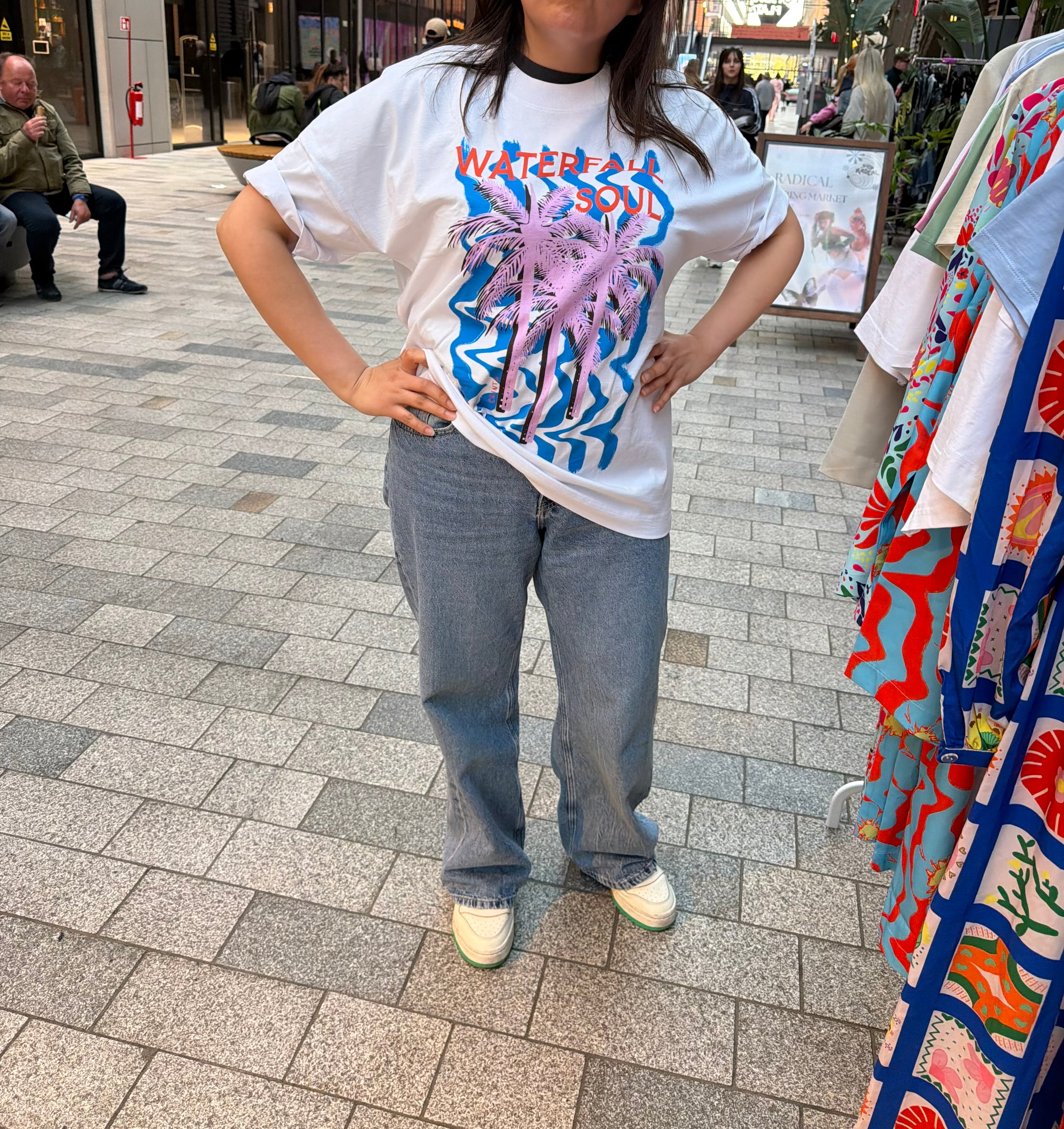 Waterfall Soul – Oversized Organic Cotton Tee