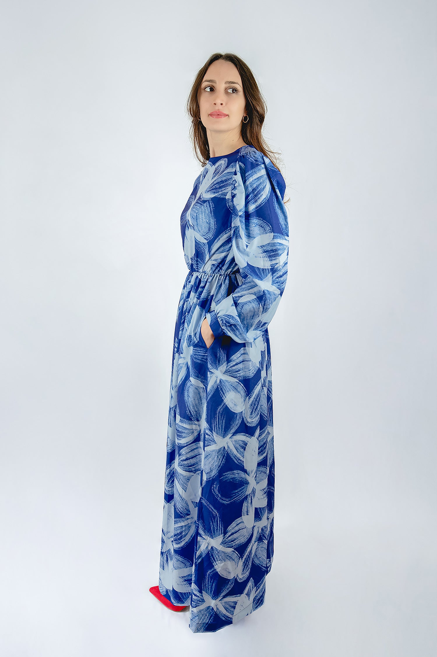 Flowers 001 – Long Floral Dress
